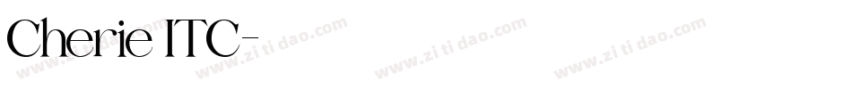 Cherie ITC字体转换